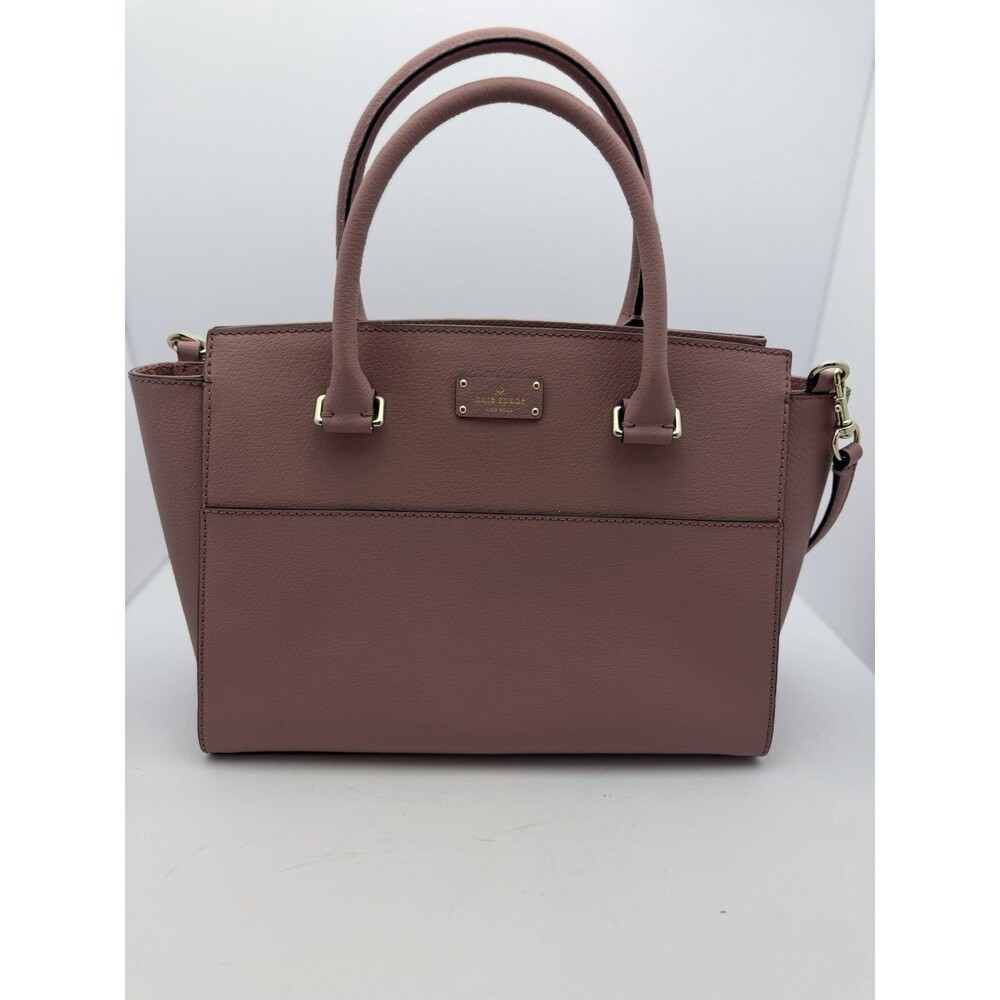 Kate Spade New York Blush Pink Leather Satchel Top Handle Crossbody Bag